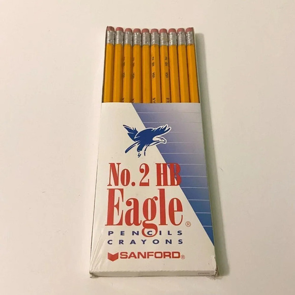 Vintage Sanford No2 Eagle Pencils USA Pack  of 10 New - Picture 7 of 9